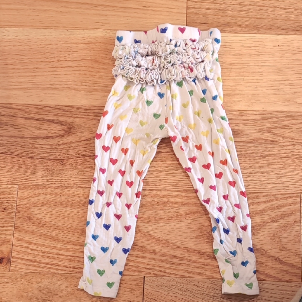 Posh Peanut Rainbow Heart Leggings